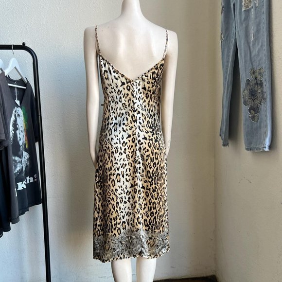 Blumarine Leopard Print Wrap Midi Dress - Picture 5 of 8